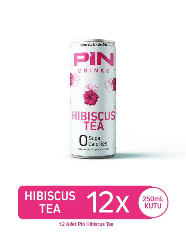 Pin Drinks Soğuk Çay -Şekersiz&Kalorisiz 25 Ml*12 Adet (Teneke)