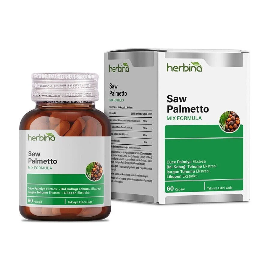 Herbina Saw Palmetto Mix Formula 60 Kapsül
