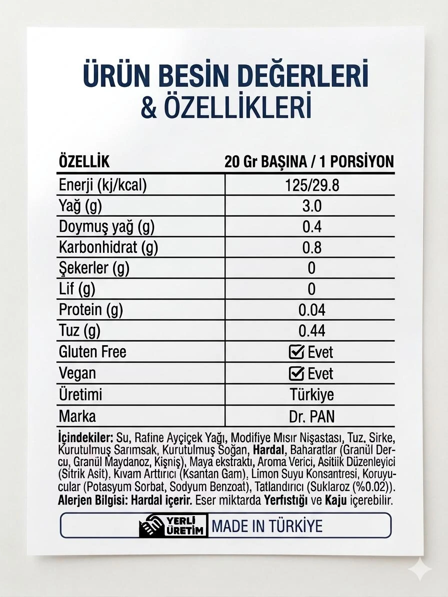 Dr.Pan Skinny Ranch Sos 250 Gr 
