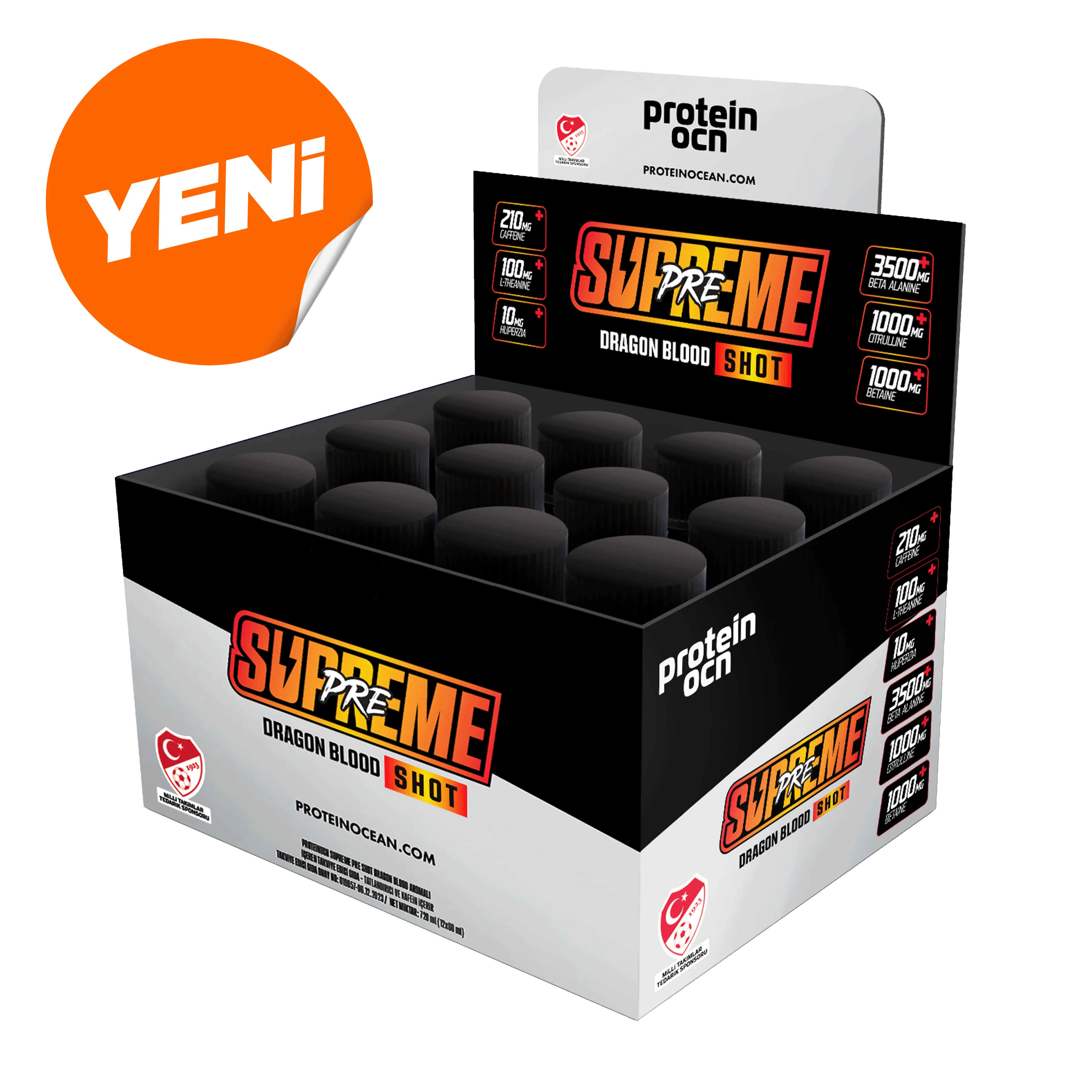 Protein Ocn Pre-Workout Shot 12*60 Ml