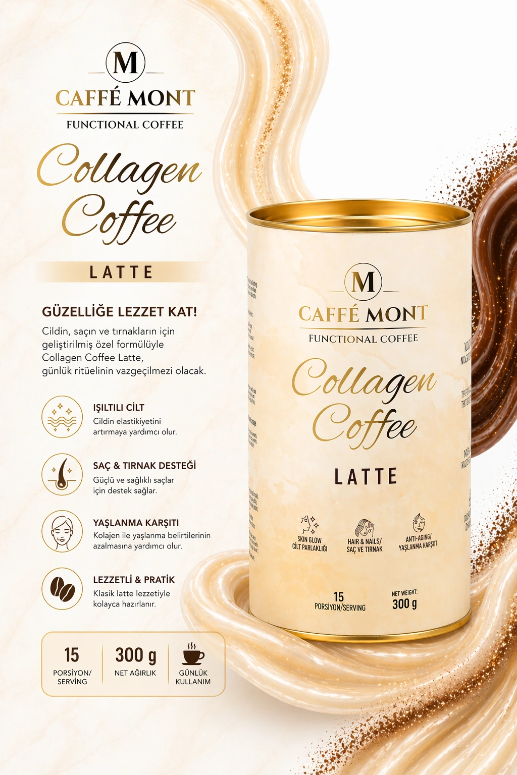 Caffe Mont Collagen Coffee 300 Gr 