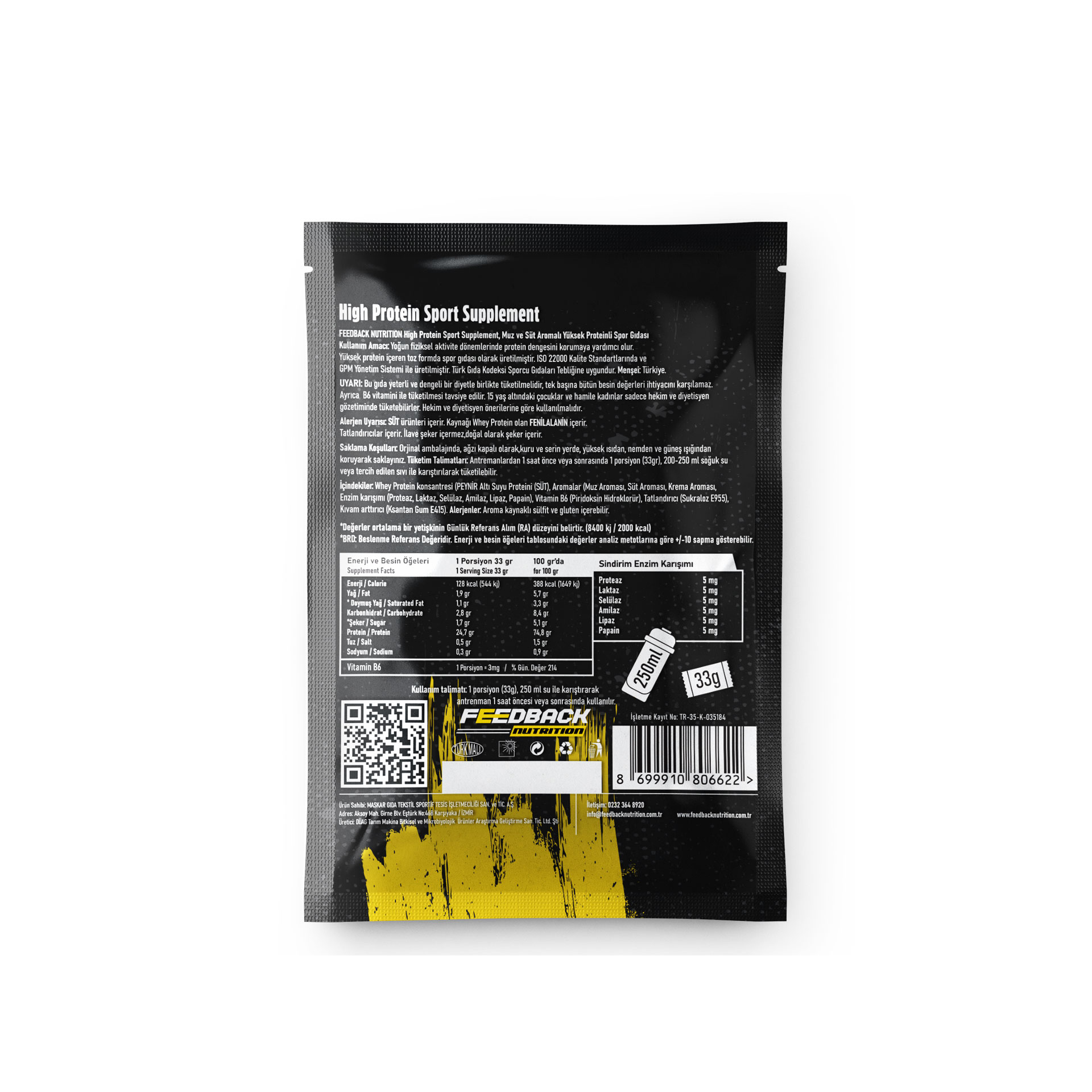 Feedback Nutrition Whey Protein 33 Gr
