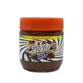 Fitnut Çikolatalı Şekersiz Fıstık Ezmesi 360 Gr
