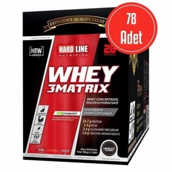 HARDLİNE WHEY 3 MATRİX 30 GR X 78 ADET (2340 GR)