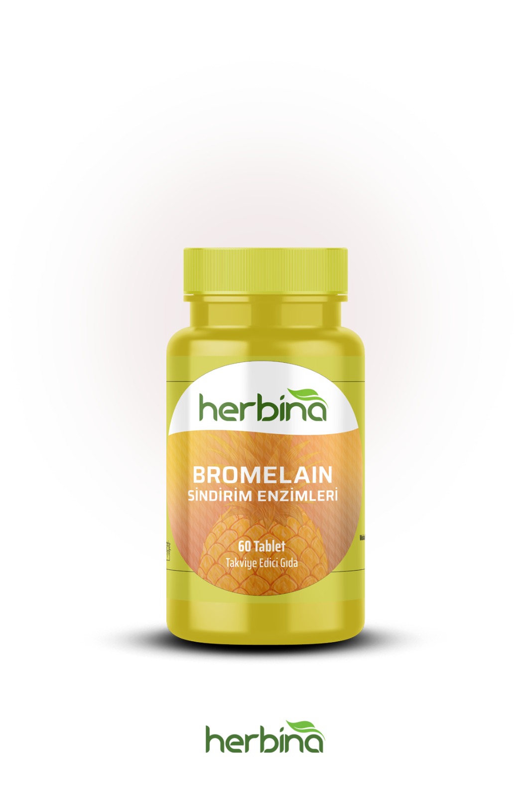 Herbina Bromelain Sindirim Enzimleri 60 Tablet 