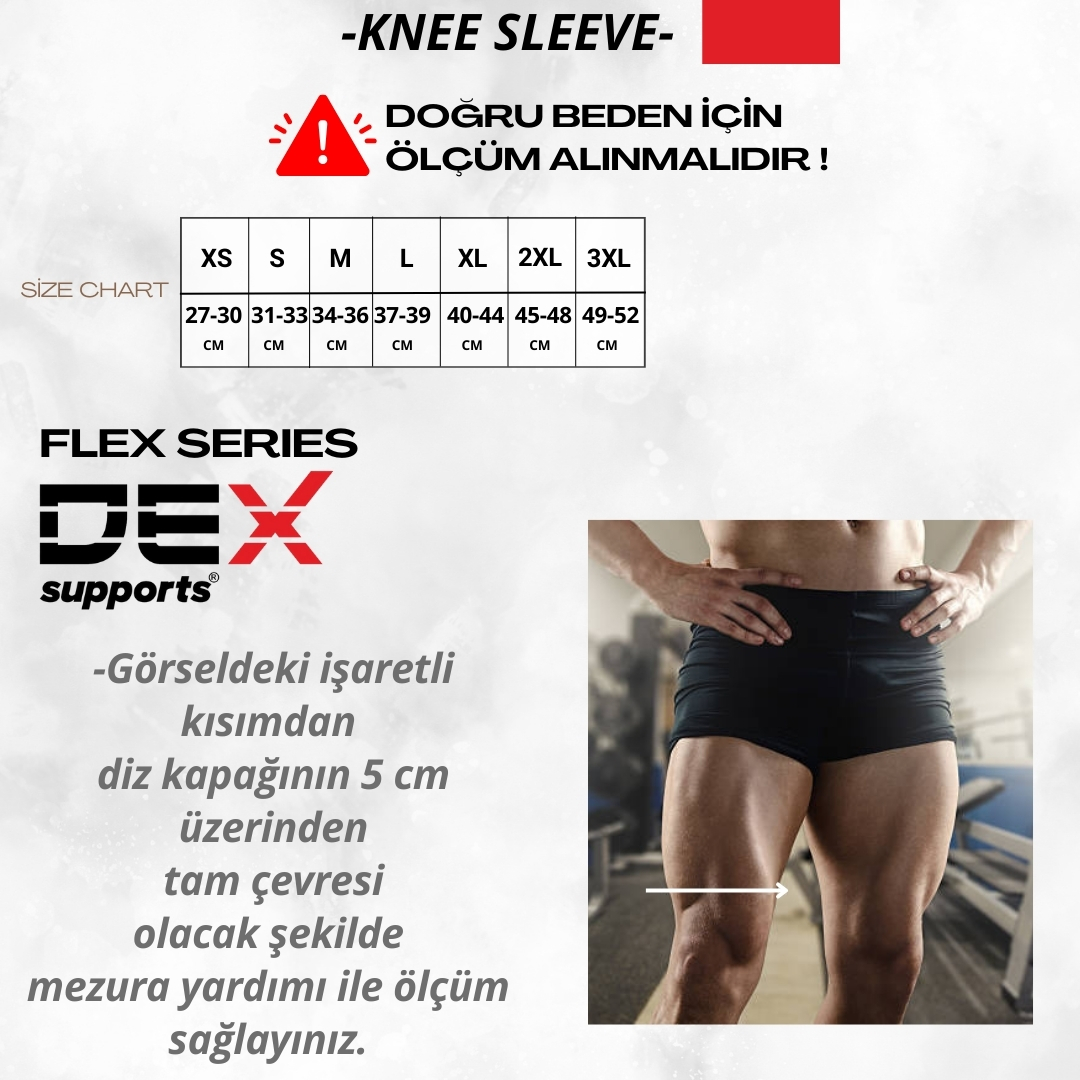 Dex Supports Knee Sleeve Anrenman Dizliği 