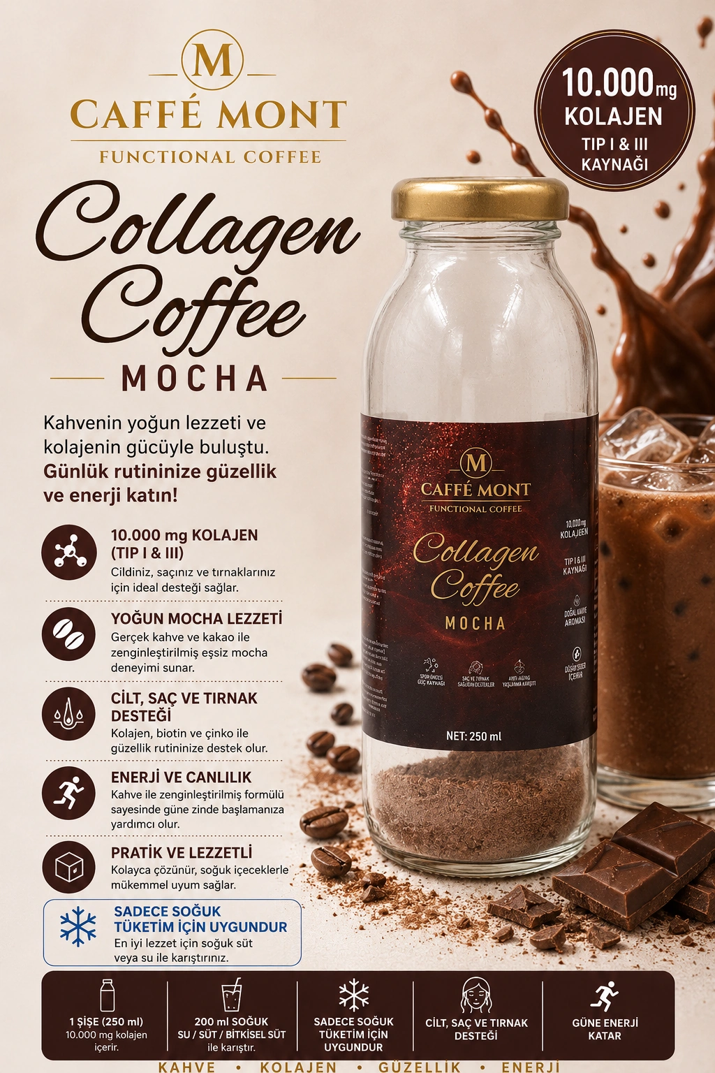 Caffe Mont Collagen Coffee 6*20 Gr 