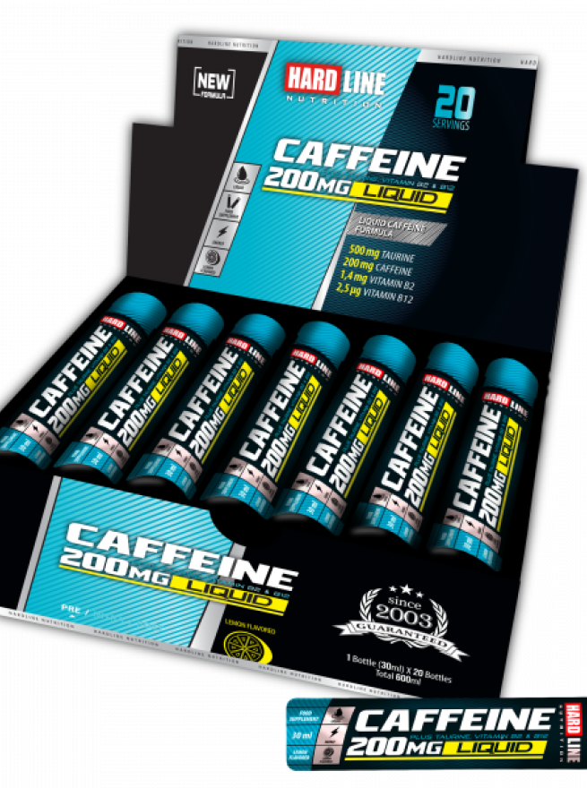 Hardline Caffeine 200 Mg Liquid 30 Ml*20 Ampül